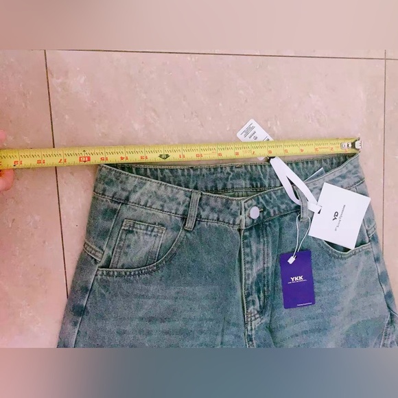 retro‎ wide-leg curved knife jeans high waist versatile practical sickle pants - Picture 6 of 6